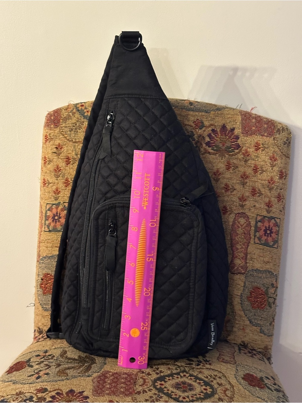 Vera Bradley Quilted Sling Bag - Black - Picture 3 of 13